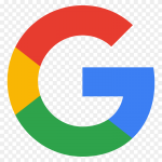 Colorful Google G logo with red, yellow, green and blue segments forming a circular emblem on a transparent background.